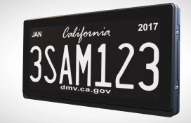 California digital license plate